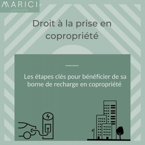 'infographie "Droit à la prise en copropriété " de Marici Avocats 