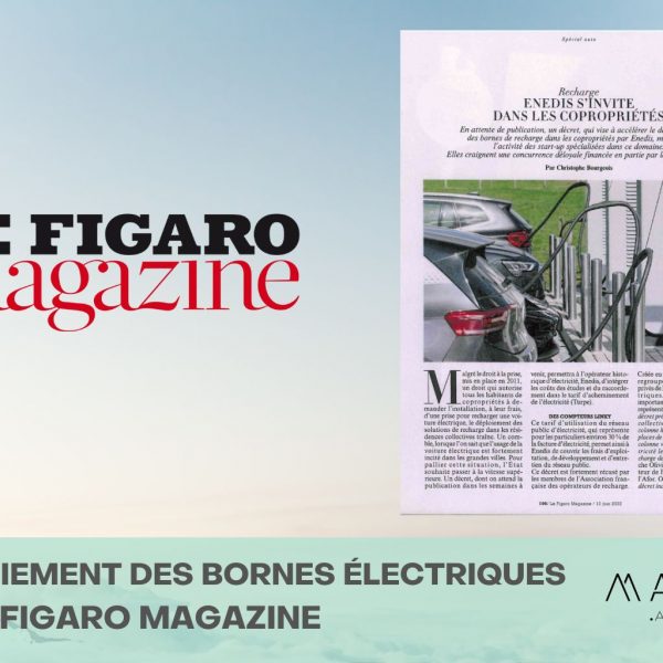 Le déploiement des bornes électriques dans le Figaro Magazine